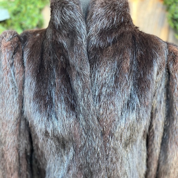 Charle Calfun fur Jackets & Blazers - Charles Calfun Nutria vintage fur coat size Medium